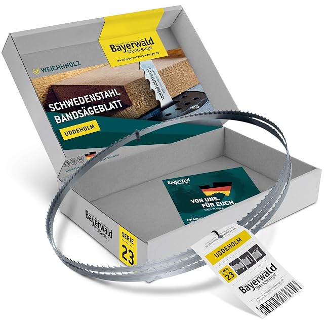 Hoja de cinta Bayerwald Uddeholm, fotografía de producto
