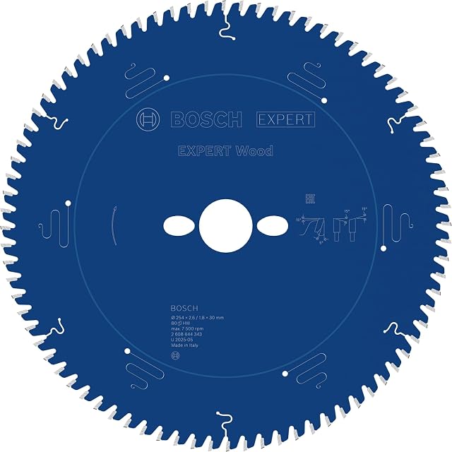 Disco de sierra Bosch Expert for Wood de 254 mm, fotografía de producto