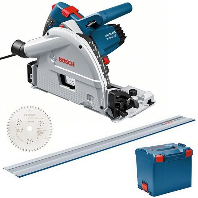 Sierra de inmersión Bosch Professional GKT 55 GCE con carril guía FSN 1400, fotografía de producto