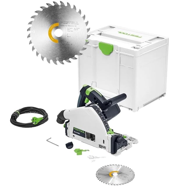 Sierra de inmersión Festool TS 55 F-Plus en su Systainer, fotografía de producto
