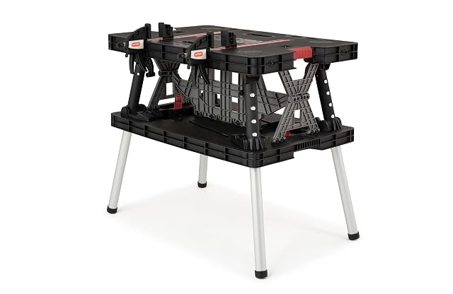 Mesa de trabajo plegable Keter Master Pro con sargentos, fotografía de producto
