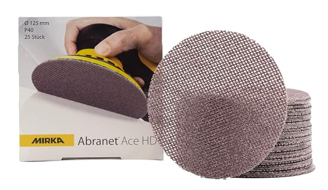 Discos de lija de malla Mirka Abranet Ace HD, fotografía de producto