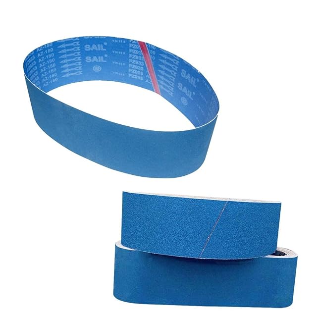 Juego de doce bandas de lija de 100 × 915 mm, fotografía de producto