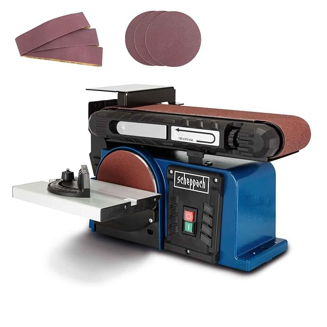 Lijadora de banda y disco Scheppach BTS900, fotografía de producto